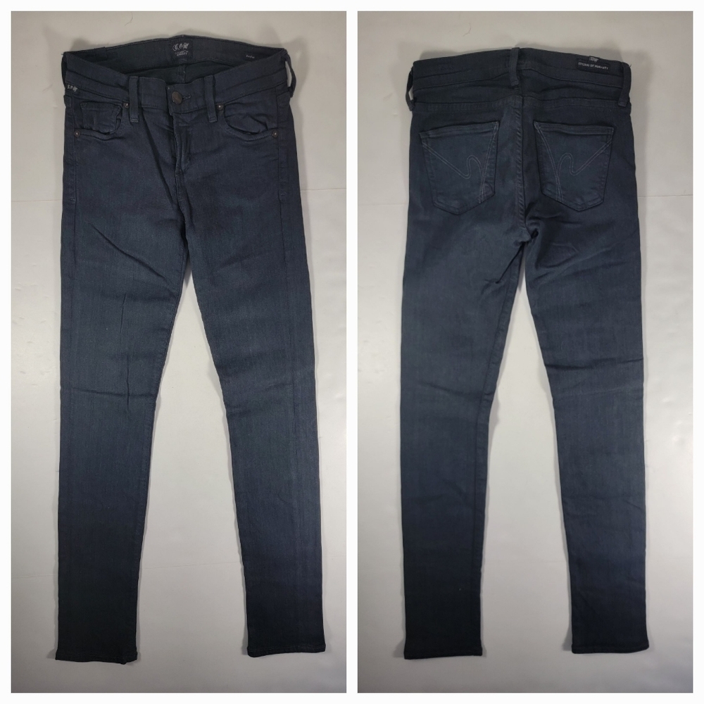 Citizens Of Humanity Sz 25 Skinny Jeans Green Gray Stretch Women's